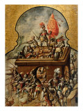 Buy Screen with Scenes of the Spanish Conquest: The Taking of Tenochtitlan at AllPosters.com