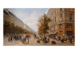 Buy Queue in Front of Grocer's, November 1870 at AllPosters.com