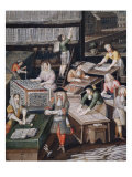 Factory of Playing Cards - detail, c. 1680 Poker Poster
