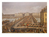 The Imperial Court Crossing the Pont Neuf Towards Notre Dame, 1804