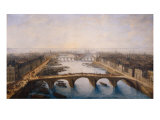 Buy View of Paris after the Pont Royal 1740 at AllPosters.com