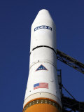 The Goes-O Logo Applied to the Fairing Atop the Delta Iv Rocket Photographic Print