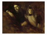 Alphonse Daudet with His Daughter