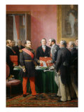 Buy Napoleon III gives a letter to the baron Haussmann June 16, 1859 at AllPosters.com