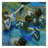 Four Ballerinas Straightening Up in the Wings