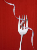 Fork with Measuring Tape Wrapped around It