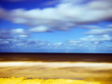 Buy Sea and Empty Beach in at Night, Blackpool, England, Uk at AllPosters.com