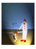 Nick the Clown Led by Tiger