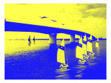Buy Sailboats Sailing under Bridge at AllPosters.com
