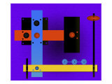 Multi-Coloured Abstract Cubist