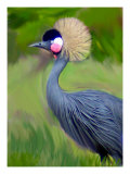Tufted Crane Painting