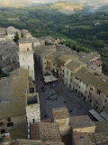 Square in Siena and the Tuscan Countryside Beyond