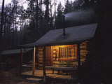 Buy Wood Smoke Rises from the Chimney of a Log Cabin at AllPosters.com