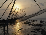 Buy Chinese Style Fishing Nets Dip into the Arabian Sea at AllPosters.com