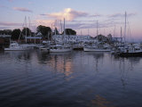 Buy Harbor at Rockland, Maine at Sunset at AllPosters.com