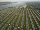 Buy Solar Panels on Brackets Arrayed across Waldpolenz Solar Park at AllPosters.com
