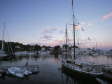 Buy Harbor at Rockland, Maine at Sunset at AllPosters.com