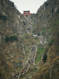 'stairway to Heaven'Leads to the Summit of Tai Shan Photographic Print