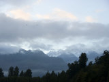 Mount Tasman and Mount Cook Seen from Lake Matheson in the Morning