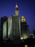 Buy Wrigley and Tribune Buildings Reflected in the Chicago River at AllPosters.com