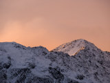 Sunset on the Spenser Mountains on Lewis Pass