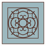 Chocolate and Blue Ironwork II