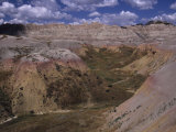 Buy Colorful Hills under a Cloudy Sky in the Western Badlands at AllPosters.com