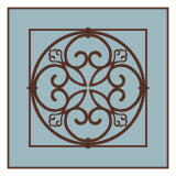 Chocolate and Blue Ironwork I