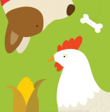 Farm Group: Hen and Dog