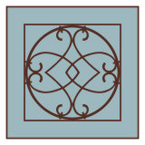 Chocolate and Blue Ironwork VI