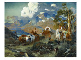 Emigrant Train at Donner Lake