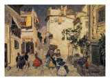 Street in Seville, Set Design, 1908