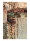 Sailboats In Wollenbewegten Water