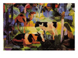Landscape with Cows and Camels