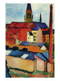 St. Mary's Church with Houses and Chimney