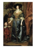 Buy Portrait of Henrietta Maria with a Dwarf at AllPosters.com