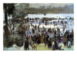 Skating Runners In The Bois De Bologne