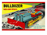 Bulldozer Which a Robot Operates