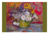 Buy Still-Life with Roses and Sunflowers at AllPosters.com