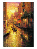 Gondola in Sunset, Venice