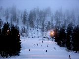 Buy Pyha-Luosto Ski Resort at Dusk, Finnish Lapland, Finland, Scandinavia, Europe at AllPosters.com