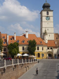 Mica Square, Sibiu, Transylvania, Romania, Europe
