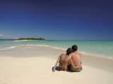 Couple Enjoying Honeymoon on Remote Island of Nosy Iranja, Off Coast of Madagascar, Indian Ocean