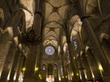 Catalan Gothic Church of Santa Maria Del Mar, Barcelona, Catalonia, Spain, Europe