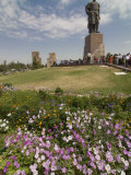 Statue of Timur on the Big Square, Shakhrisyabz, Uzbekistan, Central Asia
