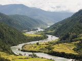 Tsang Chhu River, Punakha, Bhutan, Himalayas, Asia