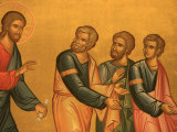 Greek Orthodox Church Fresco of Christ after His Transfiguration, Thessaloniki, Macedonia, Greece, 