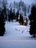 Buy Children at Ski School at Dusk, Pyha-Luosto Ski Resort, Finnish Lapland, Finland, Scandinavia at AllPosters.com