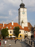 Mica Square, Sibiu, Transylvania, Romania, Europe