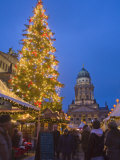 Gendarmen Markt Christmas Market and Franz Dom, Berlin, Germany, Europe